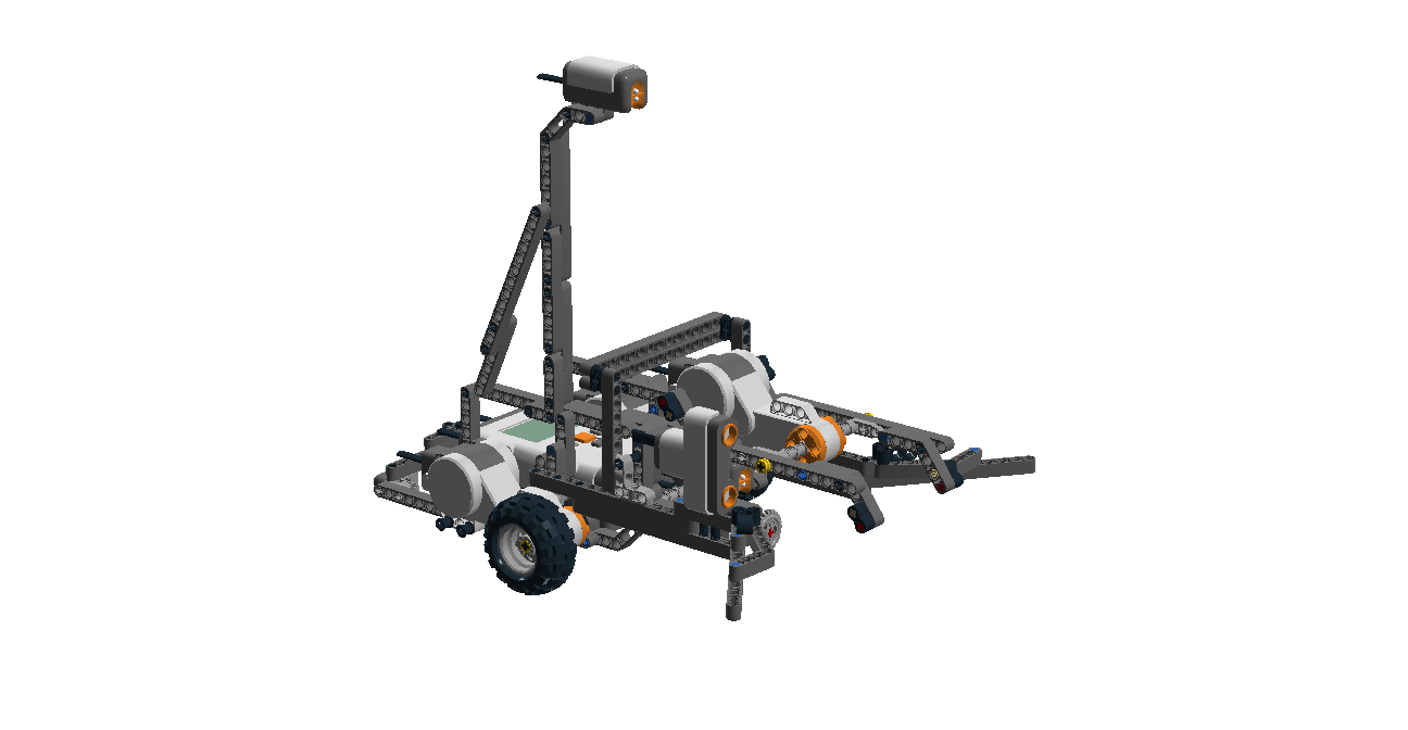 Bauanleitung von Wall-e, welche mithilfe des Lego Digital Designers erstellt wurde