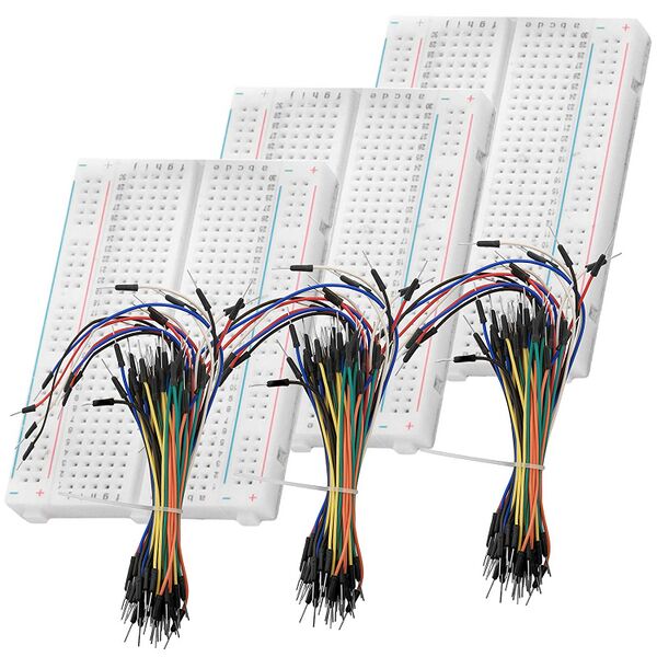 Datei:AZDelivery Breadboard Kit - 3 x 65Stk. Jumper Wire Kabel M2M und 3 x Mini Breadboard 400 Pins kompatibel mit Arduino und Raspberry Pi.jpg