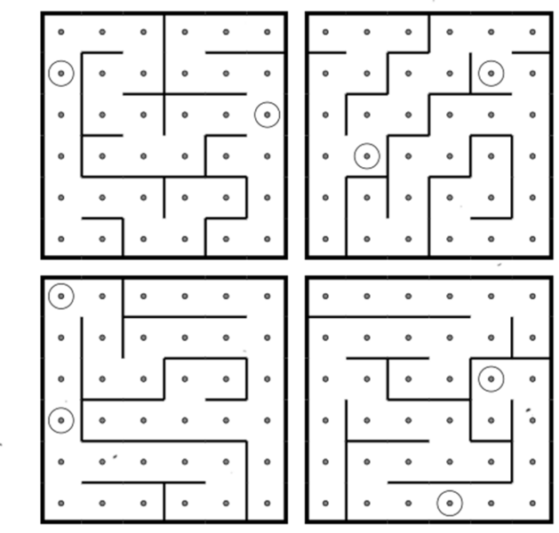Abb.3: Wegkarten des Lichtlabyrrinthes [1]