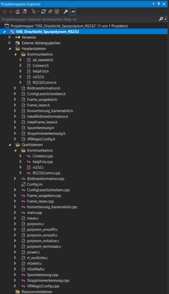 Datei:Projektmappe Visual Studio OSE Draufsicht Spurpolynom RS232.png