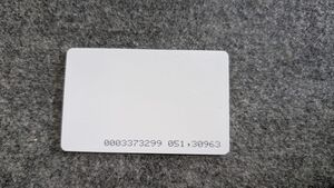 Aufnahme eines 125kHz RFID-Tags im Chipkartenformat