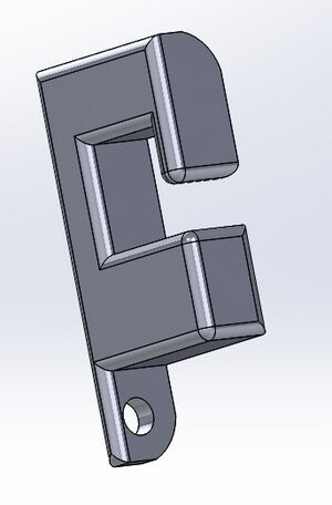 Abb. 6: 3D-Konstruktion der Kabelzugentlastung [16]