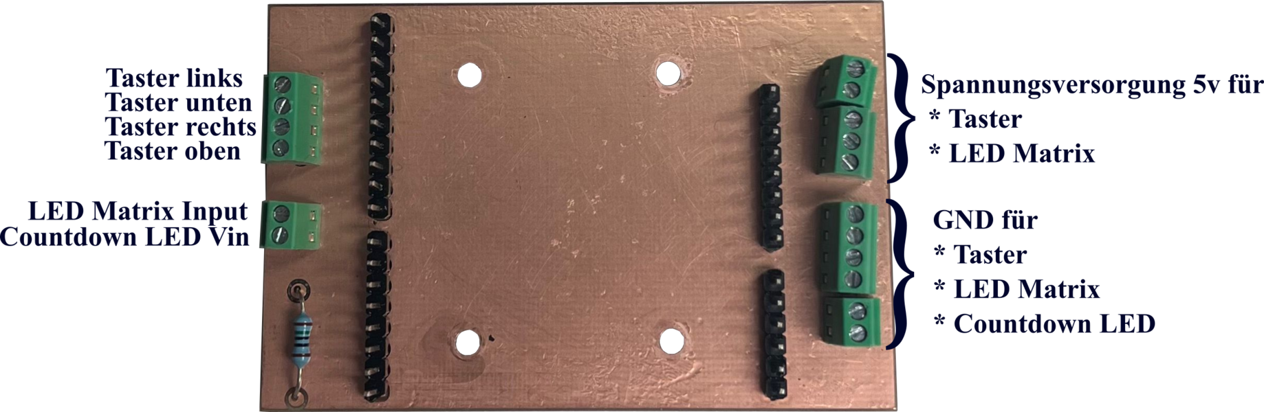 Abb. xx : Leiterplatte beschrfitet